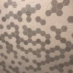 Gray hexagon tile detail